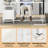 L-Shaped Computer Desk with Drawers & Shelves 81” Convertible Home Office Desk with Charging Station-2135933427