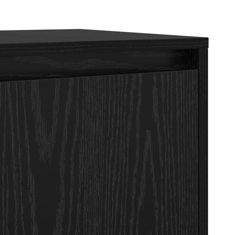 Sideboards 2 Pcs 70 X 41 X 75 Cm Engineered Wood, Black Oak
