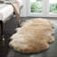 Tapis beige en peau de mouton Pavlova-739531045