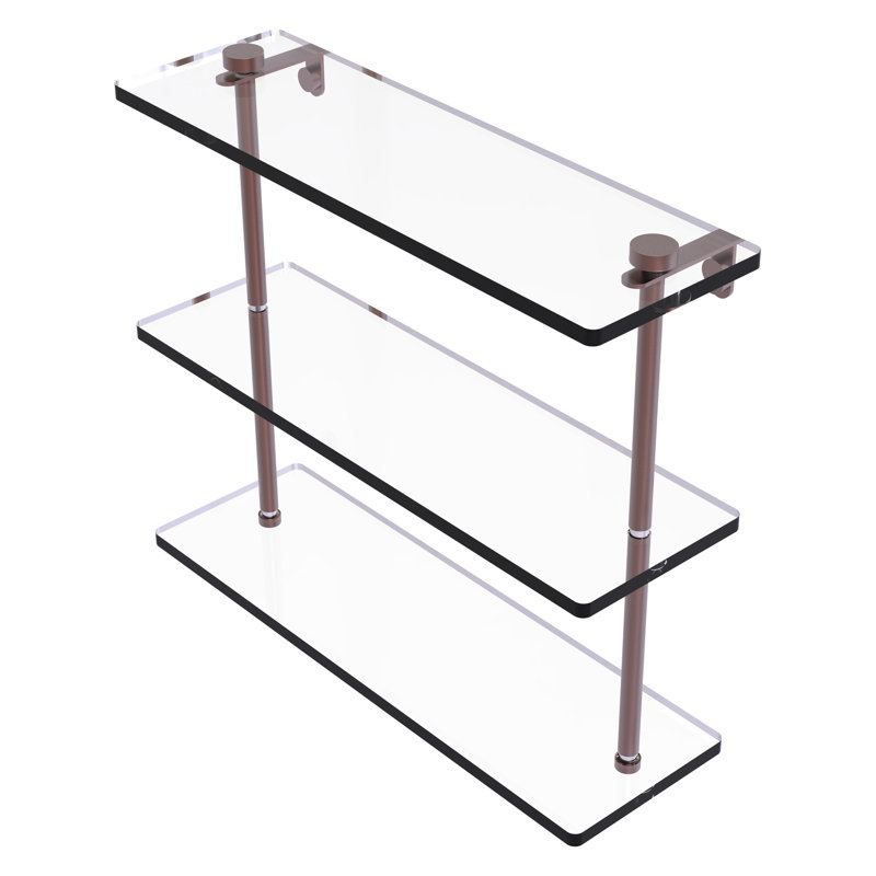 Gober 3 Piece Tiered Shelf, Antique Copper, 16"