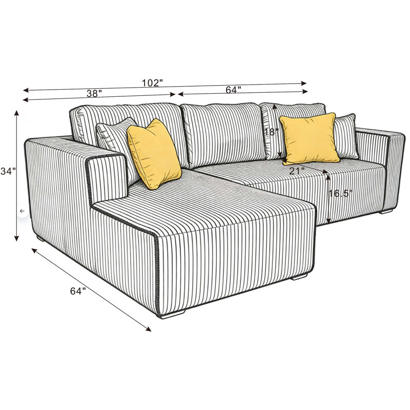 Canapé modulaire Fogshire, Orienté à gauche (vu de face), Vert foncé