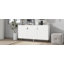 Console de 65 po, meuble de rangement avec 3 portes et tablettes réglables, meuble télé moderne Lakerick-2130116852