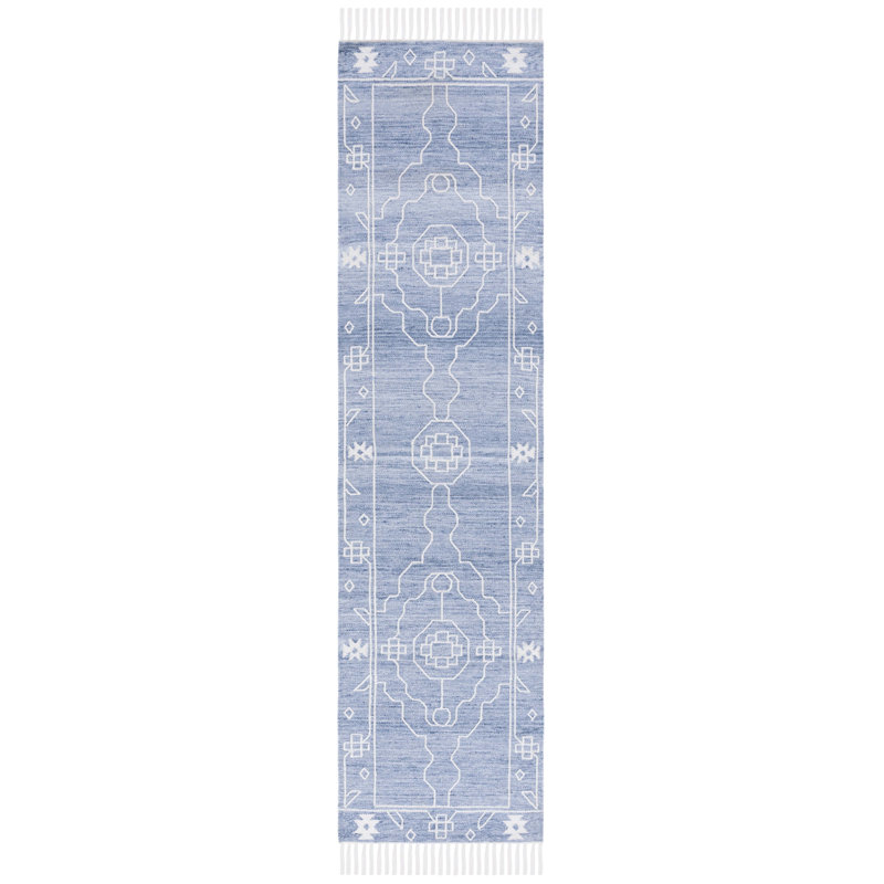 Bosiljko Flat Weave Polpropylene Southwestern Rug, Runner 2'3" x 9'