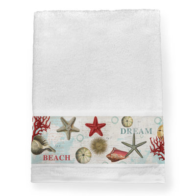 Hager Dream Beach Shells Cotton Midweight Bath Towel