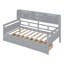 Lit de jour simple avec tablettes de chevet et deux tiroirs-416872253