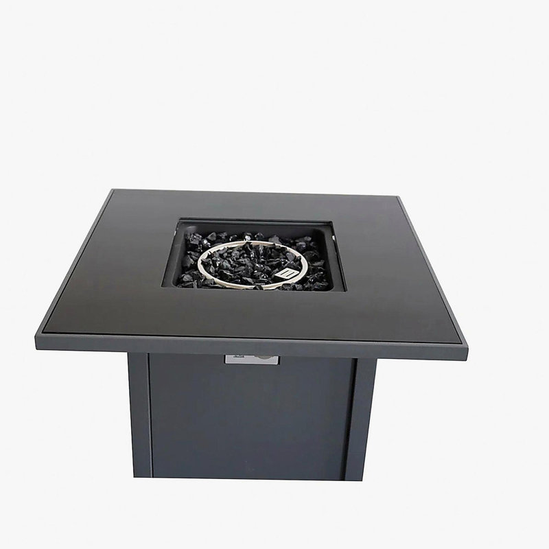 Covered Steel Outdoor Fire Pit Table
