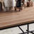 Teak wood minimalist desk