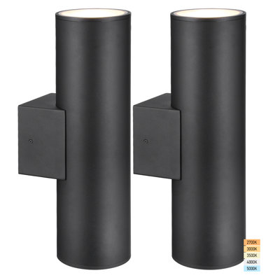 30w 18 Inch Commercial Led Up Down Wall Light, 5cct, Dimmable, Ip65 Exterior Wall Sconces, 120-277v