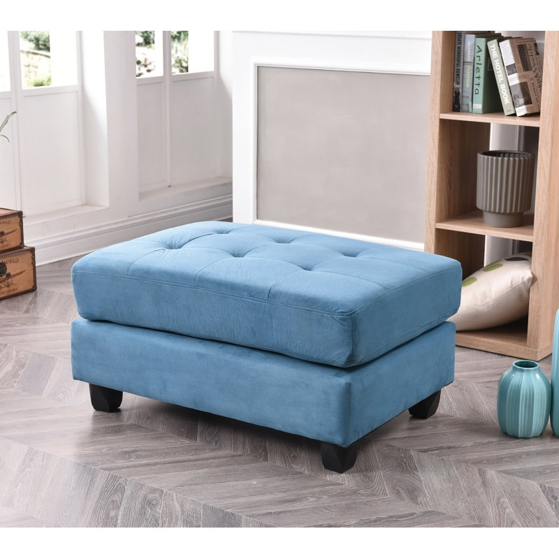 Élégant repose-pieds turquoise pour n'importe quelle pièce