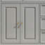 Armoire de rangement élégante à quatre portes et cinq tiroirs - Rangement polyvalent avec tablettes réglables