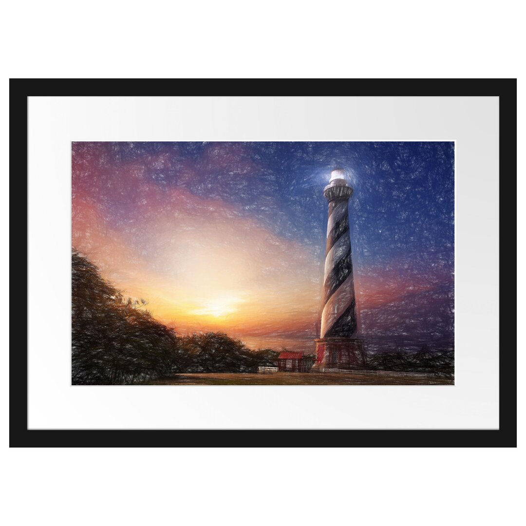 Gerahmtes Poster Cape hatteras Leuchtturm