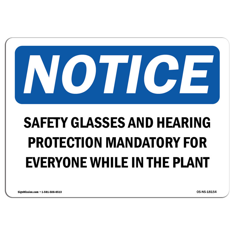 Lunettes de sécurité et protection auditive