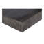 Table basse à profil bas en bois massif gris anthracite