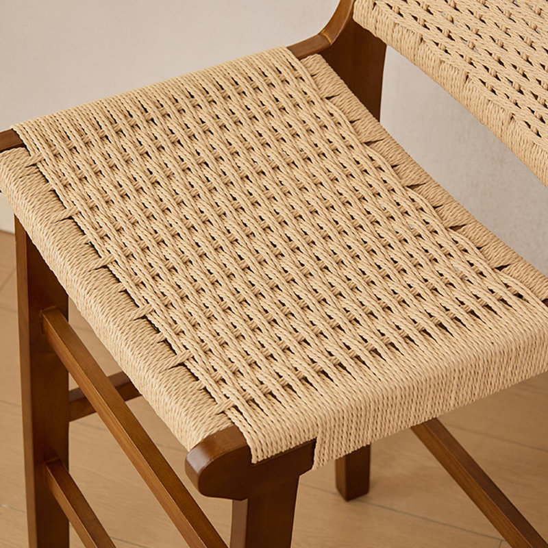 Chaise d'appoint en noyer massif (ensemble de 8), 8, 25.59"