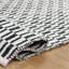 Tapis de couleur unie en coton tissé à la main Vermont-537892296