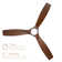 Madera Collection Smart 3-Blade 52in Ceiling Fan 2700K-6000K CCT Selectable LED Light Kit with Remote Control and White Hardware with White Wood Blades Works With iOS or Android App