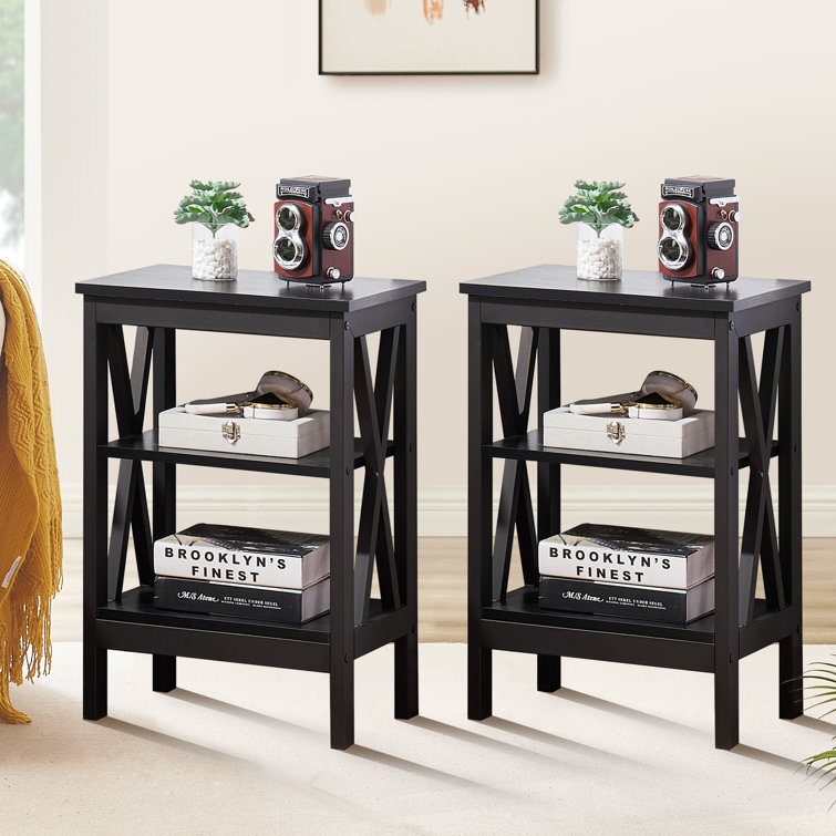 Kempst X-Shaped Nightstand Set(1-Piece)