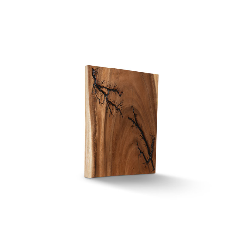 Lightning Wall Tile, Chamcha Wood