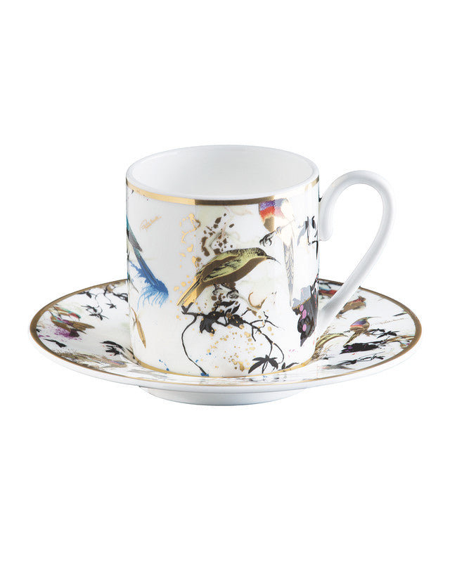 GARDEN'S BIRDS Bone China Coffee Cup
