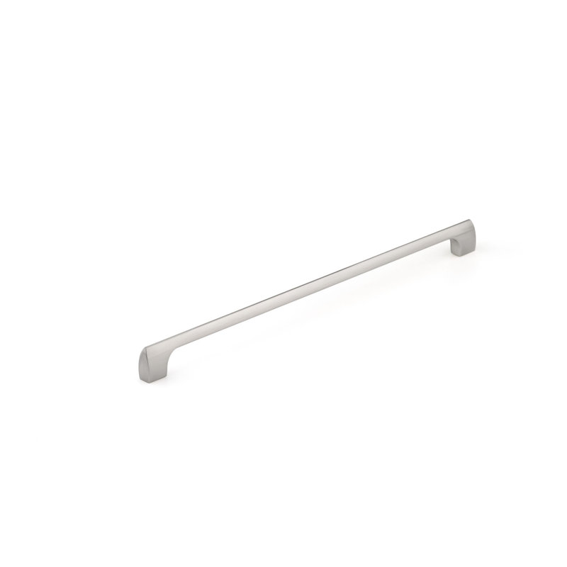 Poignée barre 12 5/8 po en métal, Nickel brossé