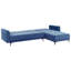 Aliyha 4 Seater Velvet Sofa Bed-308520832-308520861