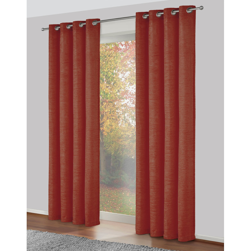 Breedlove Eyelet Room Darkening Single Curtain, 270cm Width x 245cm Drop, Cooking Rack