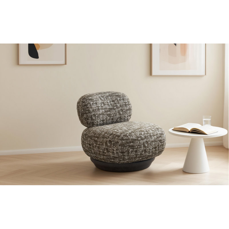 Fauteuil d'appoint pivotant Lullaby , Brun