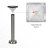 Luxor Stainless Steel Bollard Solar Light