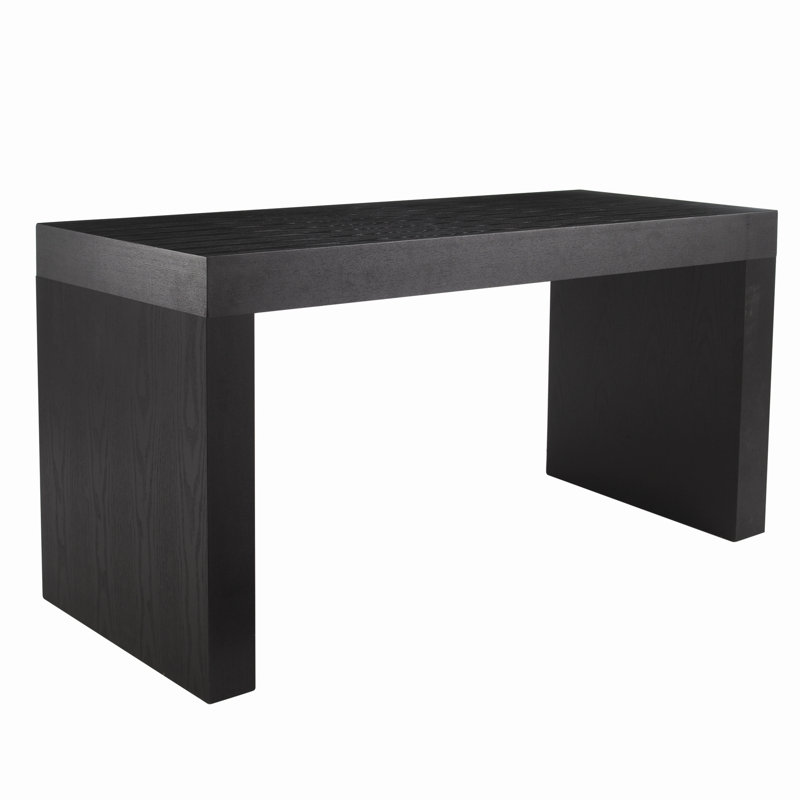 Canyon Faro C-Shape Counter Height Dining Table, Matte Black