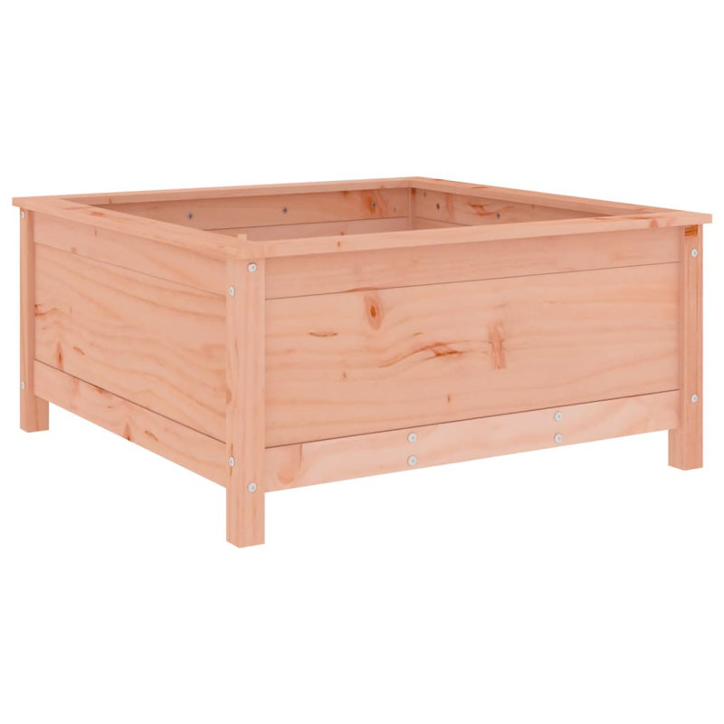 Bojana Wood Pot Planter, Brown, Douglas, 39cm H x 82.5cm W x 82.5cm D
