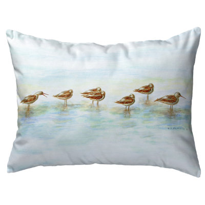  Avocets Indoor/Outdoor Lumbar Pillow