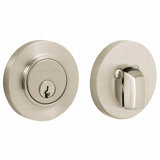 Contemporary Low Profile Single Cylinder Deadbolt