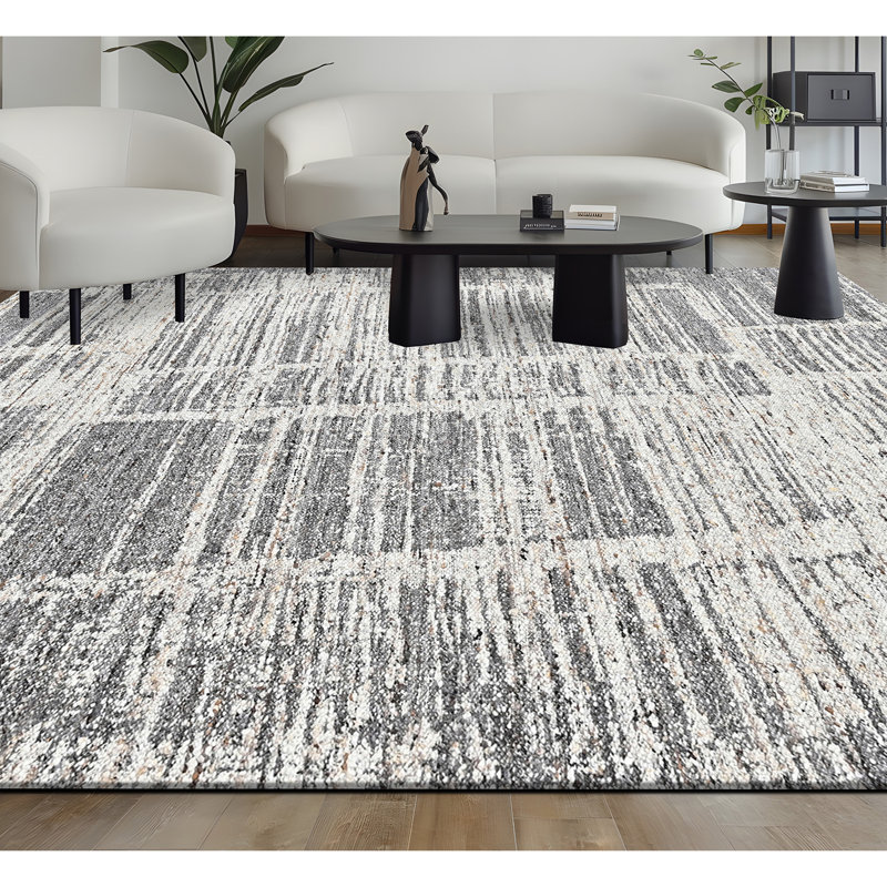 High-Quality Hand-Knotted Sand Area Rug, Rectangle 9' x 12', Brown