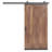 Karona Z Design Walnut Wood Sliding Barn Door with Hardware Kit-728449641-724294279