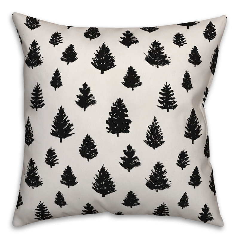  Coussin Painted Trees, Intérieur, 16 po x 1 po