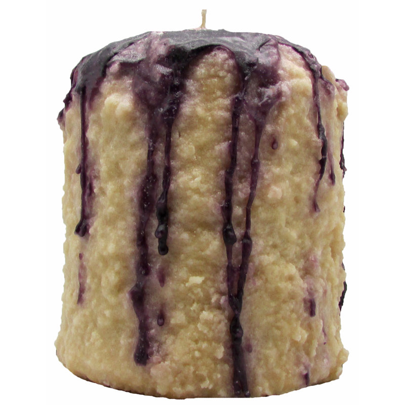 Bougie de fantaisie parfumée Blackberry Crumble, Bougie grasse foyer H 5,5 po x l 4,5 po x P 4,5 po