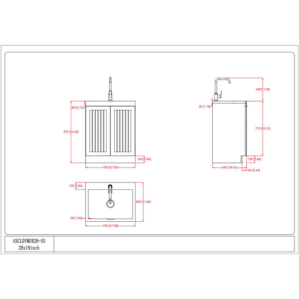 Dimensions du produit