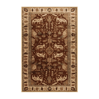 Tapis brun lavable à la machine
