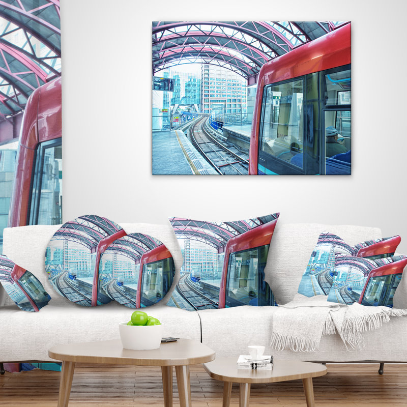 Coussin lombaire de style londres cityscape departing