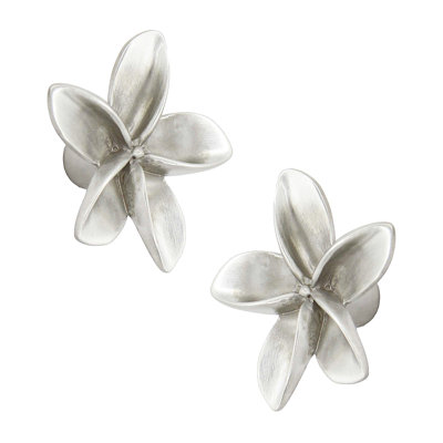 Petits boutons d'armoire Plumeria (ensemble de 2)