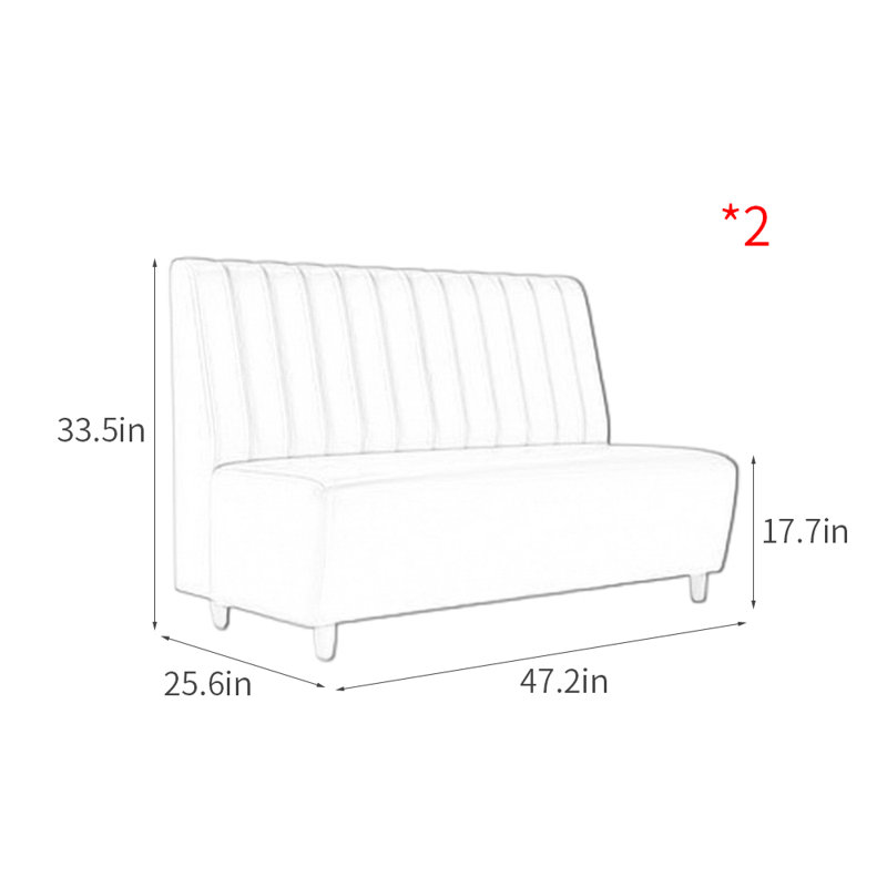 Banc rembourré en similicuir Modern Modern, Rose
