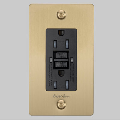 1G Duplex Outlet / GFCI / Linear / With Logo