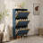 3 Metal Door Shoe Rack, Freestanding  Shoe Storage Cabinet, Metal Rattan,  Entryway