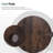 Modern Round Nesting Coffee Table with Diamond-Cut Edges Glass Top-1243001738