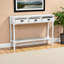 Console d'entrée de style français à 3 tiroirs Jahkeim, H 31,83 po x l 45,07 po x P 12,85 po-1991697866