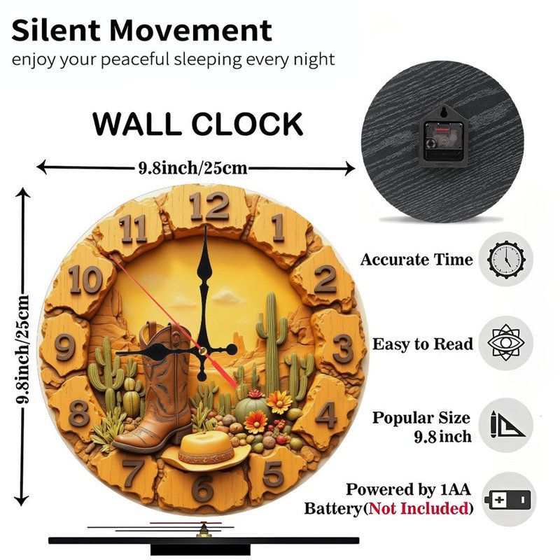 Horloge murale 9,84 "