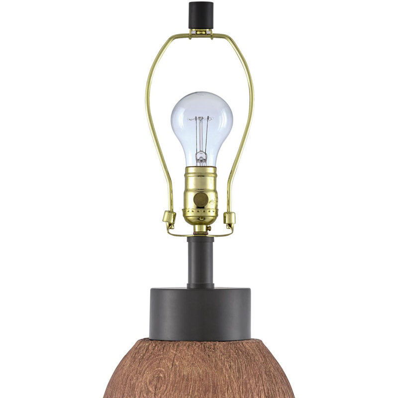 Kelemen Table Lamp, Orange/Black