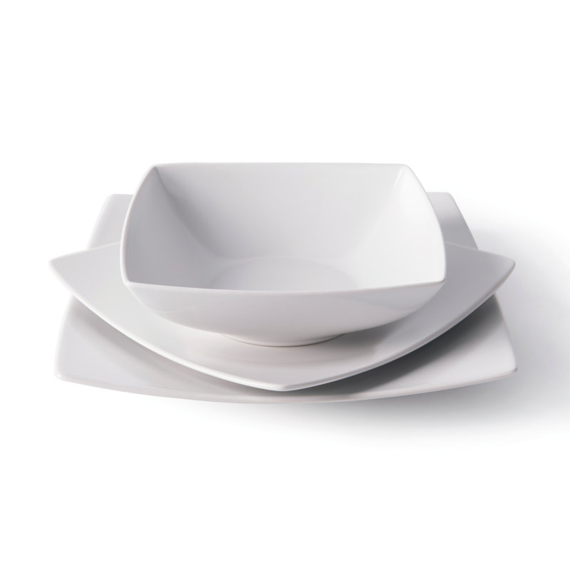 Shiny 18 Piece Dinnerware Set - Service for 6