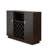 Bethena Transitional 47"L Rectangular Server with Wine Rack and Cup Holder in Espresso