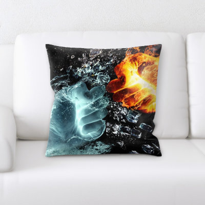 Coussin feu et eau